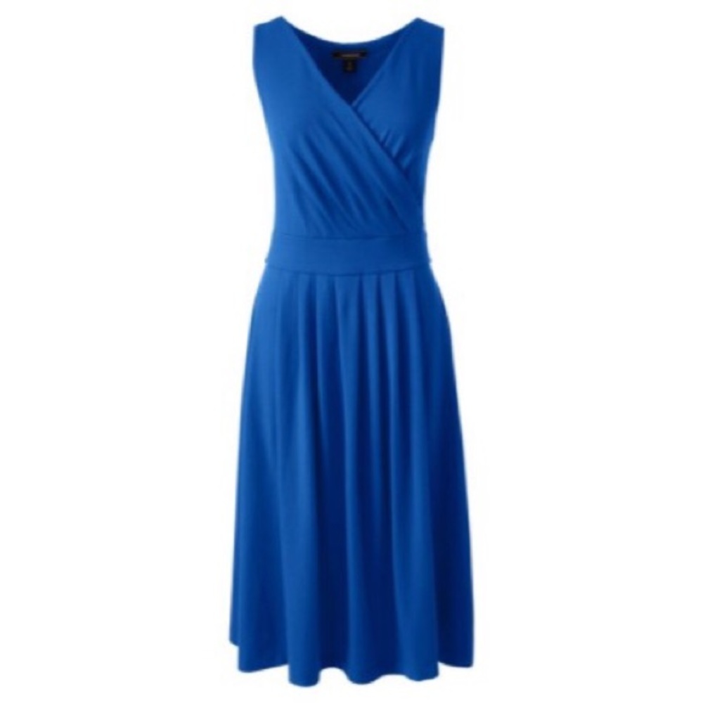 Fit & Flare Blue Dress
